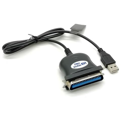GXMRHWY USB2.0 Male to SCSI 36 Pin Male Printer Adapter Cable Centronic Connector 1 Meter Cover