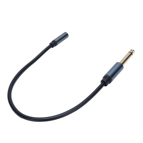 Cable adaptador Jack 6.35mm a 3.5mm estéreo 1 pie miniatura 4