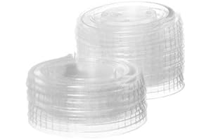 Disposable Plastic Portion Cup Lids to Securely Seal 1.5 and 2 Oz...