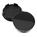 70mm(2.76in)/64mm(2.52in) Wheel Center Hub Caps Black Base Set of 4 for Odyssey 2005-2017 Ridgeline 2006-2014#4732-S6M-Z00 08W17-SDB-1M00-A4