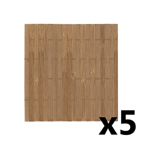 Square Bamboo Coasters Set of 5 Coasters. Original Coasters. Reusable Rustic Bamboo Coasters. (Dark) - Image 2