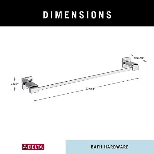 Image of DELTA 77524 Ara Towel Bar Rack, 24 inch, Chrome, 24 In