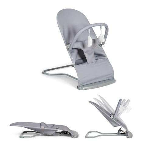 MS BabyWorld – Lullaby – Hamaca para Bebé 2 en 1 | Mecedora y Silla Reclinable | Vaivén Natural | Plegable | Arco de Juegos | Vibración Suave | para Recién Nacidos hasta 9 kg