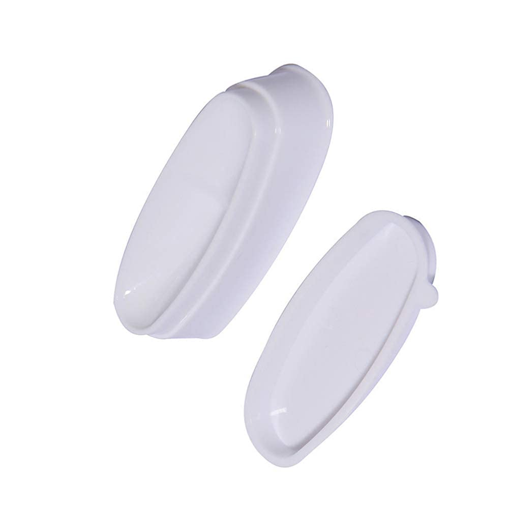 Ancllo White Nail Dip Container Nail Dipping Powder Jar Tray Nail Line Mold Diy Nail Art Tool