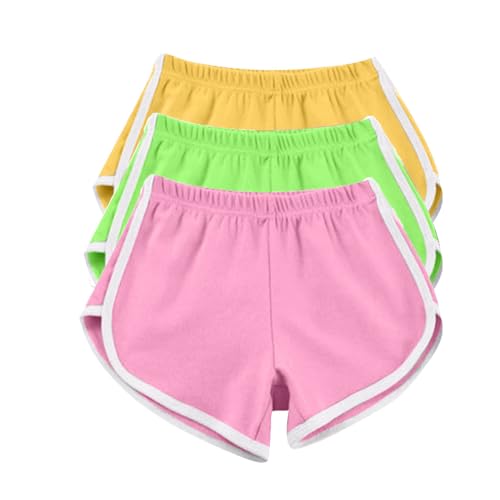 3 Pack Women'S Yoga Dance Shorts - Lightweight Breathable Sports Shorts Elastic Waist Soft Comfy Running Pants Baggy Casual Ladies Cycling Athletic Bo