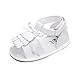 Generic Sandales Nouveau-née Chaussures pour Enfants avec Nappe A Pointe Chaussures de Passage pour Enfants Sandales Assiettes d'été pour Enfants Pantoufles (White, 6 Months)