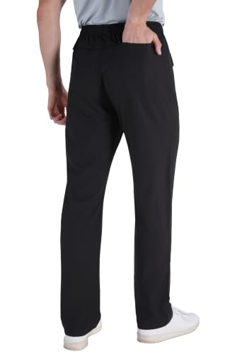 Image of clothin Mens Workout Athletic Pants Elastic-Waist Drawstring Pants for Sport Exercise Travel,Quick-Dry,Stretchy