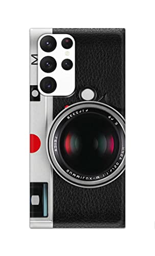 Image of Printed Hard Back Cover Case for Samsung Galaxy S22 Ultra 5G Back Cover (Vintage Camera) -702