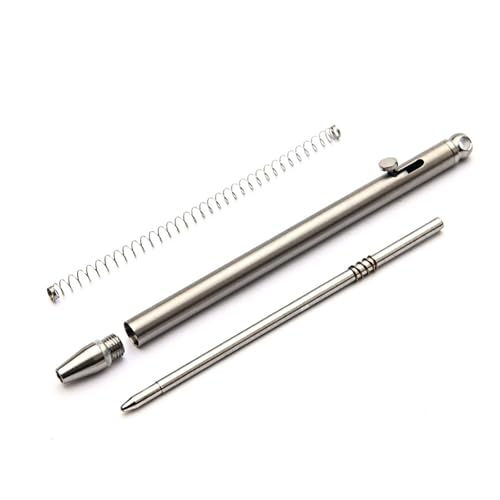 Mini bolígrafo de titanio profesional, instrumento de escritura compacto Bolt Action 3