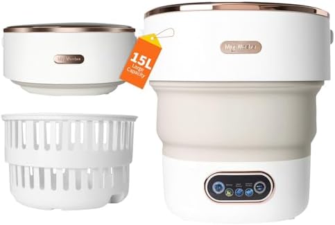 Portable Washing Machine 15L, Mini Washer with 4 Modes and Spin B...