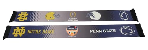 Official 2025 College Football Playoff Orange Bowl Matchup Notre Dame vs Penn State Printed Scarf 1-9-25, LLC2