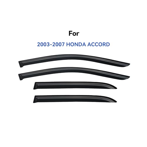 Image of Window Visors Rain Guards Shield for 2003-2007 Honda Accord, Out-Channel Window Vent Wind Deflectors Visors Shades for Honda Accord 03 04 05 06 07