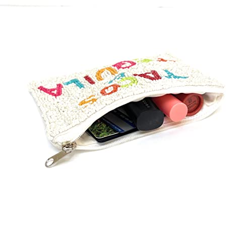 Tacos And Tequila Coin Purse Pouch, Coin Purse Pouch, Beaded Coin Purse, Cute Coin Purse, Beaded Purse, Summer Coin Purse, Best Friend Gift, Pouches, Boho Bags, Wallets For Her, Gold Coin Purse #TOP3