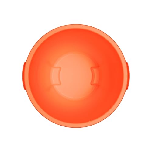 Image of SPARTA Bronco Waste Container Trash Container, Round Trash Bin for Disposal, 10 Gallons, Orange (Pack of 2)
