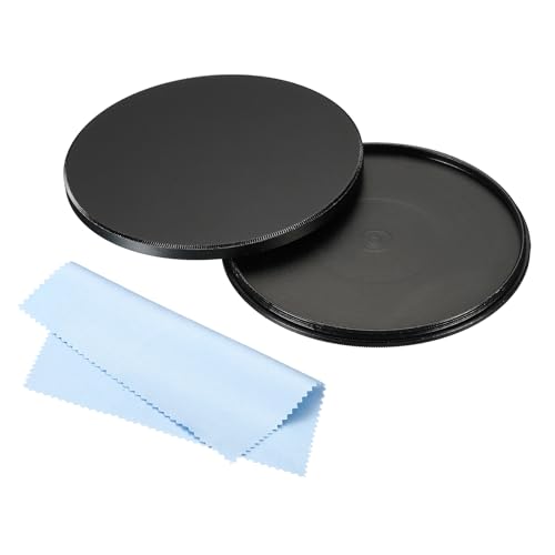 PATIKIL 77mm Tapadera de lente, cubierta metálica universal para filtro de lente con paño de limpieza para cámara fotográfica miniatura 1