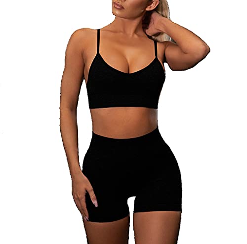 image for MANON ROSA Workout Set Women 2 Piece Activewear Clothes Seamless Gym S