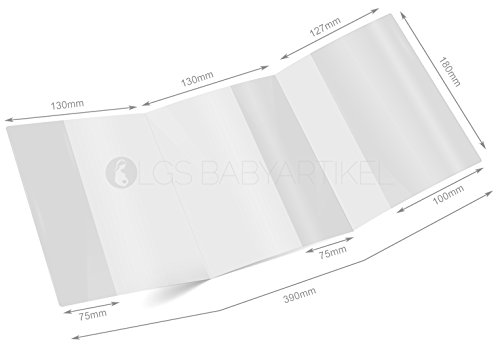 OLGS Mutterpasshülle transparent 3-teilige Schutzhülle für den deutschen Mutterpass, Durchsichtige Hülle für werdende Mütter zur Schwangerschaft, Mutter-Passhülle, Fach für Ultraschallbilder