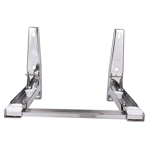 GRADENEVE Microwave Stand for Oven Wall-mounted Rack Solid Hook 90 Degree Folding 50kg Capacity Easy to Install