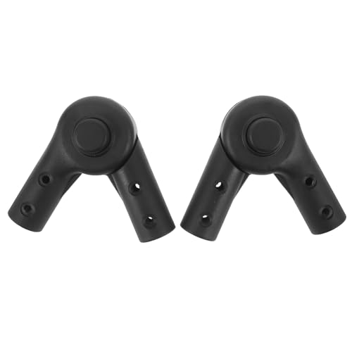 LAPYAPPE Conector de Manillar Unión Ajustable para Cochecito de de Plástico Negro, Juego de 2 Piezas para Tubos de 22 Mm, Adecuado para Paseos al Aire Libre y Uso Diario