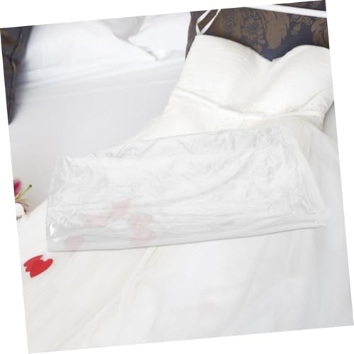 Healifty Bridal Wedding Dress Garment Bag Cover for Protection Against Stains Dirt Compact Lightweight Design for Storing Wedding Dresses Dance Costumes4