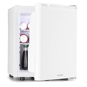 Klarstein Mini Kühlschrank für Zimmer, Mini-Kühlschrank für Getränke, Snacks & Kosmetik, Kleine Minibar, Kühlschrank Klein & Leise, Verstellbare Ablagen, Kleiner Skincar Kühlschrank 6-18°C, 45L