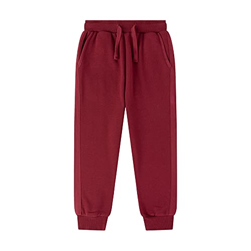 Amomí Pantalon de survêtement enfant pantalon long perlé garçon 4-14 ans, bordeaux, 4 ans Cover