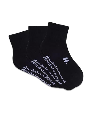 doublesoul Men & Women 3 Pack Quarter Socks; Organic Cotton