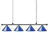 Wellmet Island Lighting, 4 Light Pool Table Light for Game Room 8ft/9ft/10ft/11ft Tables,Kitchen Light with 4 Matte…
