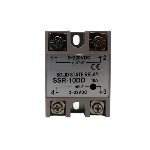 Relais statique monophasé SSR-10DD DC DC control coque blanche pour automatisme industriel