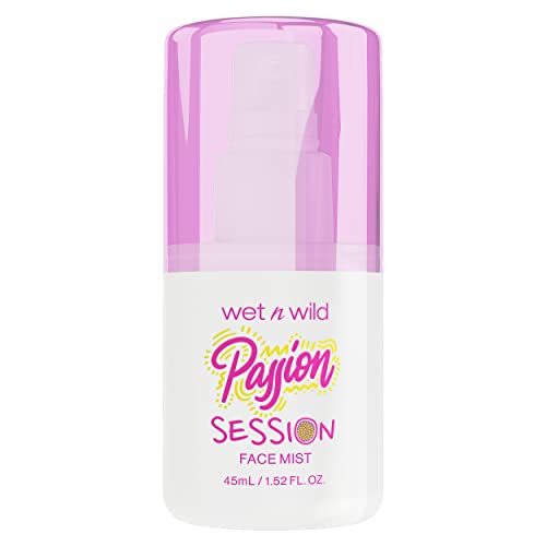 wet n wild, Colección Face Mist Wild Crush Passion, Pre Base Facial 3 en 1, Spray Fijador y Refrescante, con Extracto de Manzanilla y Pepino y Extracto de Té Verde Passion Session
