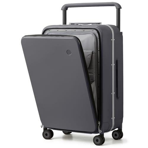 mixi Checked Luggage Wide Handle Luxury Design Rolling