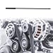 R8 Milling Machine Pull Rod, Spline Head Drawbar, Drawbar for Mills, Milling Machine Draw Bar, 7/16 Thread R8 Draw Bar Overall Drawbar for Bridgeport Milling Machine Part