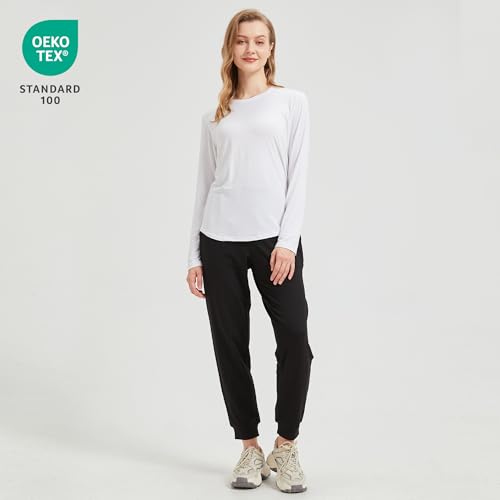 netdraw Women's Ultra-Soft Bamboo Viscose Sweatpants Cotton Lounge Yoga Jogger Tapered Pants2