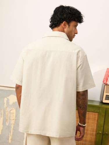 The Souled Store Oversized Shirt: Coastal Vibe Off White - Image 5