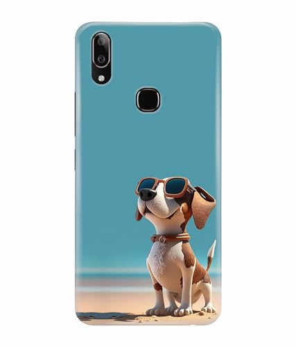 Image of Cute Pet Dog Lover Printed Hard Back Case Cover & Compatible for Vivo Y91 / Vivo Y93 / Vivo Y95 (Multicolor) - D1814
