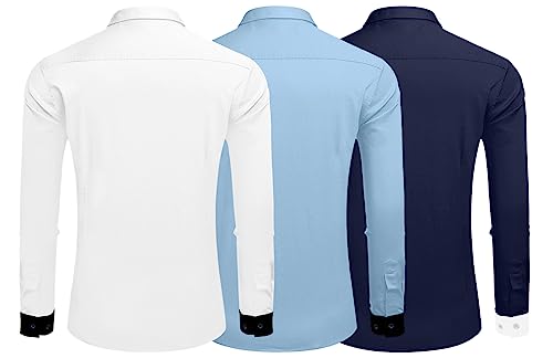 Image of Zombom Men's Striped Regular Fit Shirt