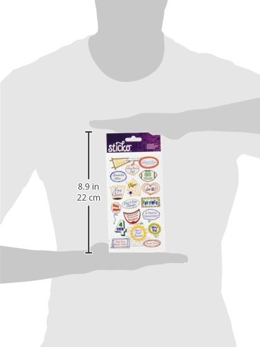EK Success Sticko-Sticker "Bright Idea" - 40 Stück, 7,6x14,7 Cm