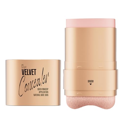 Barra De Tinte Facial,Barra De Base Hidratante Ligera Con Brocha | Corrector Doble Punta 12g Para Todo Tipo de Piel Cobertura de Manchas y Granos