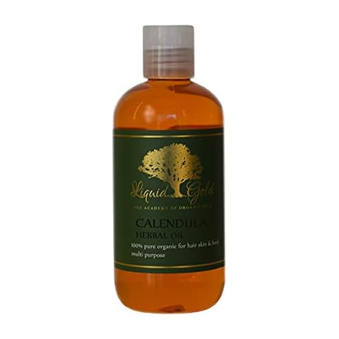 Liquid Gold Inc - 8 oz - Premium Calendula Herbal Infused Oil - Pure Natural Organic Skin Hair Body Care Cover