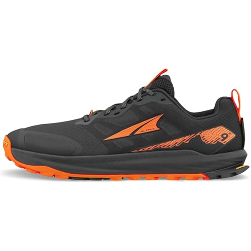 ALTRA Men's Lone Peak 9+, Black/Orange, 10.5 US2