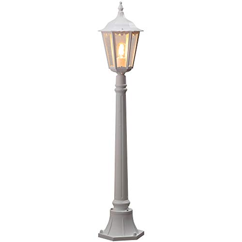 Konstsmide Firenze 7215-250 Wegeleuchte B: 23,5cm T: 23,5cm H: 120cm / 1x100W / IP43 / lackiertes Aluminium / matt-weiß Konstsmide Firenze 7215-250 Wegeleuchte B: 23,5cm T: 23,5cm H: 120cm / 1x100W / IP43 / lackiertes Aluminium / matt-weiß