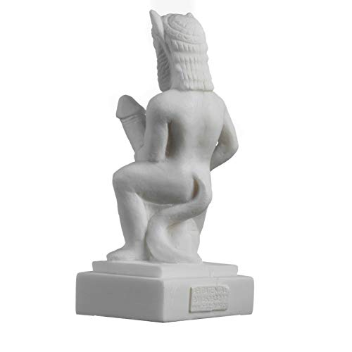 Estatua Mitología Romana Griega Satyr Alabastro 14 cm miniatura 3