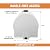 RomoTech 82123949 Horizontal Polyethylene Reservoir Water Tank with Legs, 125 Gallon, Made In The USA, Poly Tank For Water and Non-Flammable Liquids, Rust and Corrosion Proof