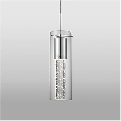 Kuzco Lighting PD4401-CH 11.75 Inch 8W 1 LED Pendant, Chrome Finish with Clear Glass