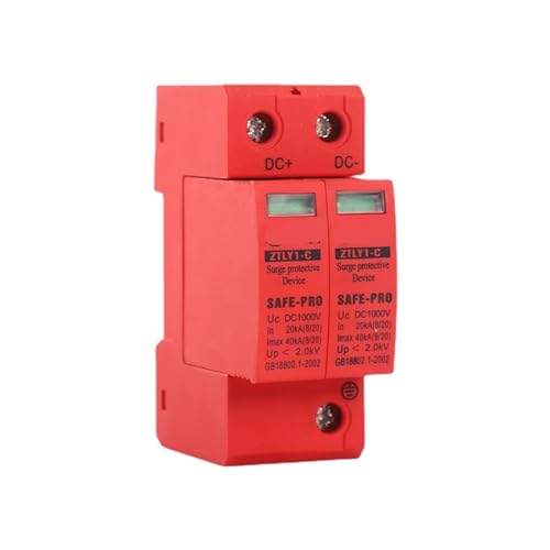 Parafoudre photovoltaïque DC1000V 2P 40KA déchargeur surtension solaire pour onduleur