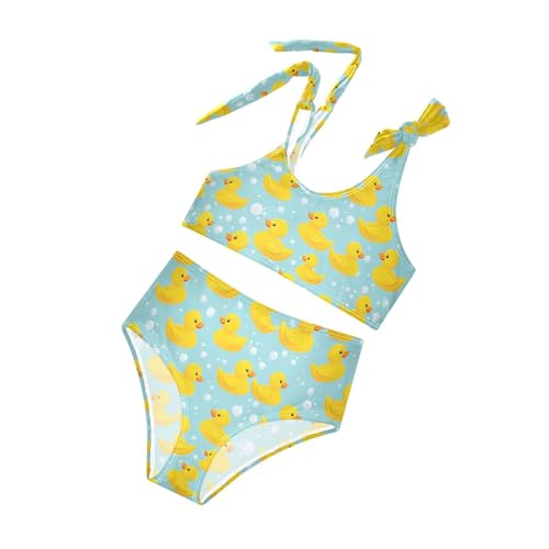 Image of Girls Tankini Swimsuit Bathing Suit Two Piece Bikini Summer Beach Swimwear with Adjustable Strap 3-12 Years