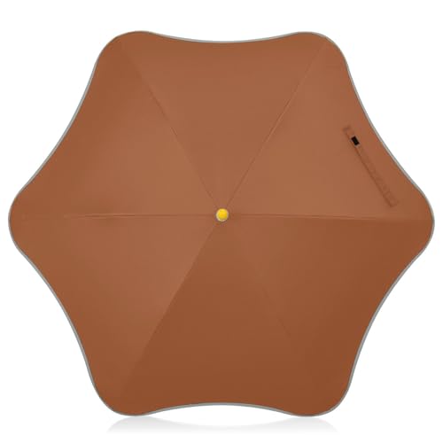 Yuiboo Sienna - Paraguas de viaje para niños pequeños, resistente a los rayos UV, con tira reflectante, paraguas de viaje a prueba de pellizcos para niños y niñas