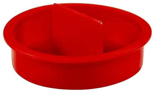 Image of Caplugs CPT-10 CPT Series - Plastic Center Pull-Tab Tapered Plug, 100 Pack, Red LD-PE, Flange OD 1.00 inch x Plug ID 0.849 inch, Hole Protection, Leak Prevention, Masking, Painting, Powder Coating (ZCPT10Q1)