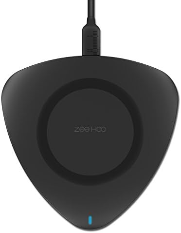 Wireless Charger, ZeeHoo Qi Wireless Charging Pad Compatible with iPhone Xs MAX/XR/XS/X/8/8 Plus and Samsung Galaxy Note 8,S8,S8 Plus,S7,S7 Edge,S6,S6 Edge,S6 Edge Plus,Galaxy Note 5-No AC Adapter