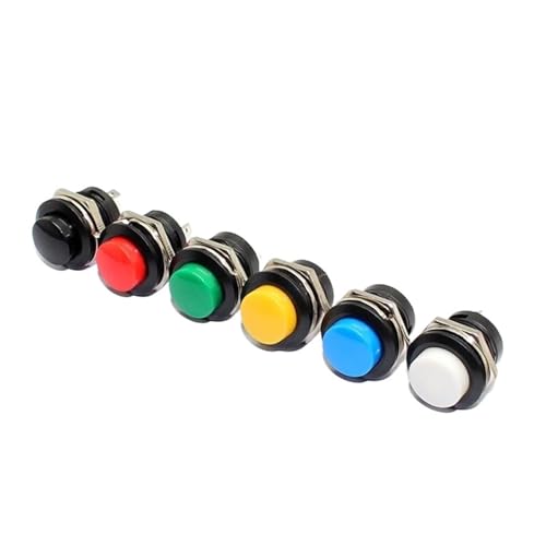 Bouton-poussoir momentané 16 mm normalement ouvert avec contact franc et boîtier en plastique